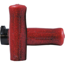 PartzBiz HD AG-OLD-69-SRED - Avon Sparkle Red Rubber True Old School Soda Bottle Look 1” Grips Harley Cable | OLD-69-S-สีแดง PartzBiz HD AG-OLD-69-SRED - Avon Sparkle Red Rubber True Old School Soda Bottle Look 1” Grips Harley Cable | OLD-69-S-สีแดง