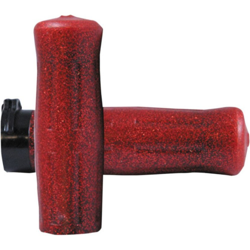PartzBiz HD: 4423194-Avon Sparkle Red Rubber True Old School Soda Bottle Look 1” Grips Harley Cable | OLD-69-S-สีแดง