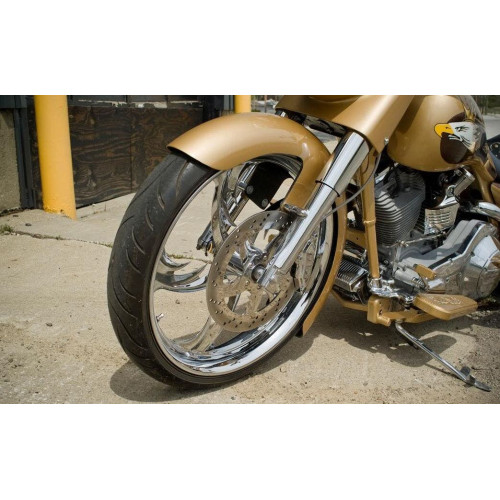 PartzBiz HD: 4423104-Bad Dad 23" Wrap Front Fender for Harley Touring FLH/T 2014+ 80878-2