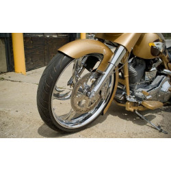 PartzBiz HD BAD-80878-1 - Bad Dad 23" Wrap Front Fender for Harley Touring FLH/T 86-13 80878-1