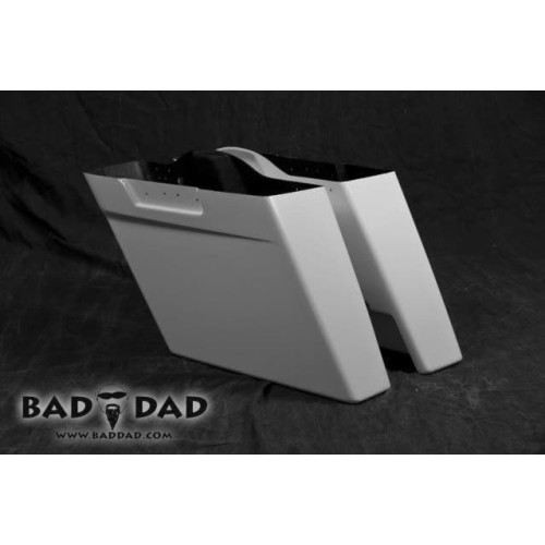 PartzBiz HD: 4423117-Bad Dad 4.5" Stretched Injected Saddlebags for Harley Touring Models