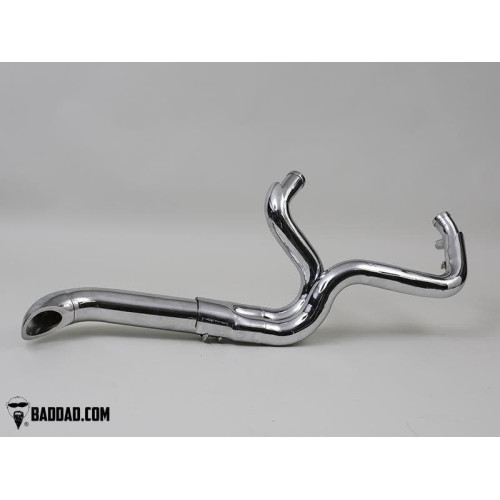 PartzBiz HD: 4423100-Bad Dad 81211-2 Chrome Competition Series 2-into-1 Exhaust for Harley FL 95-19 full fuel system exhaust air cleaner filter tuner performance best fou PartzBiz HD: 4423100-Bad Dad 81211-2 Chrome Competition Series 2-into-1 Exhaust for Harley FL 95-19 full fuel system exhaust air cleaner filter tuner performance best fou