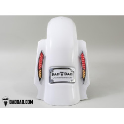 PartzBiz HD BAD-81078 - Bad Dad 992 Red Taillights with Amber Indicator Turn Signal Harley Touring '97+ 81078