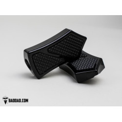 PartzBiz HD BAD-81016-1 - Bad Dad Black 900 Series Rear Passenger Pegs FL Touring Softail 97-19 81016-1 custom bagger Street Glides; Electra Glides and Ultras road king tri PartzBiz HD BAD-81016-1 - Bad Dad Black 900 Series Rear Passenger Pegs FL Touring Softail 97-19 81016-1 custom bagger Street Glides; Electra Glides and Ultras road king tri