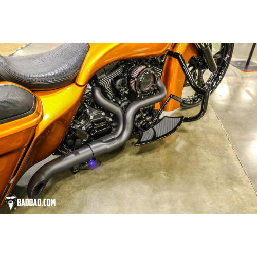 PartzBiz HD: 4423057-Bad Dad Black C2 Classic Series Bolt-On Air Cleaner Harley Touring 02-19 filter