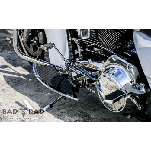 PartzBiz HD: 4423001-Bad Dad Chrome 900 Series Rear Passenger Pegs FL Touring Softail 97-19 81016-2 custom bagger Street Glides; Electra Glides and Ultras road king tri