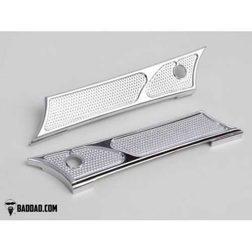 PartzBiz HD: 4423002-Bad Dad Black 900 Series Latch Covers for 2014-2017 Harley Touring FLH FLT | 81177
