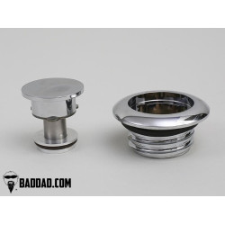 PartzBiz HD BAD-81007-1 - Bad Dad Chrome Competition Series Pop Up Gas Cap for Custom Dash 81007-1
