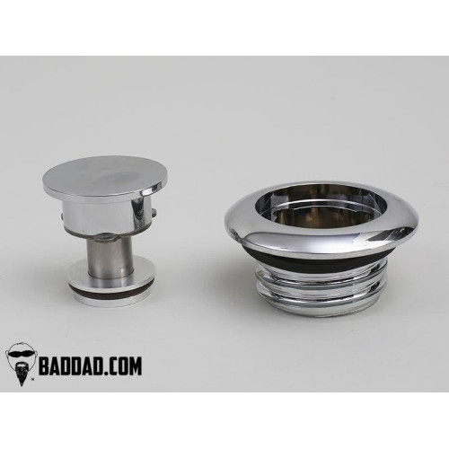 PartzBiz HD: 4423013-Bad Dad Chrome Competition Series ฝาปิดแก๊สแบบป๊อปอัพสำหรับ Custom Dash 81007-1
