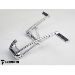 PartzBiz HD BAD-81133-2 - Bad Dad Chrome Forward Control Kit with Toe Shifter Harley Softail Touring 81133-2 custom bagger Street Glides; Electra Glides and Ultras road king tri PartzBiz HD BAD-81133-2 - Bad Dad Chrome Forward Control Kit with Toe Shifter Harley Softail Touring 81133-2 custom bagger Street Glides; Electra Glides and Ultras road king tri