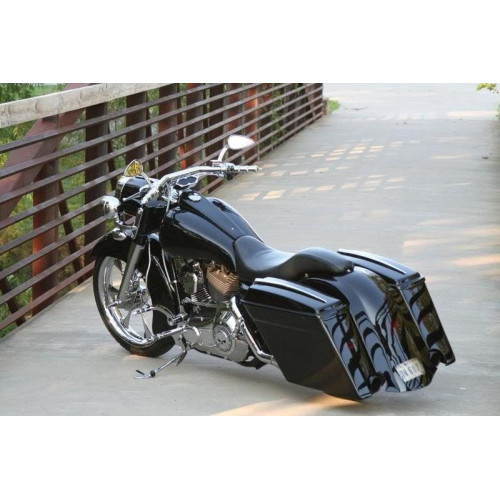 PartzBiz HD: 4422945-Bad Dad Raw Classic Series Dash สำหรับรถถัง 6 แกลลอน Harley FLH/T Touring 08-Up