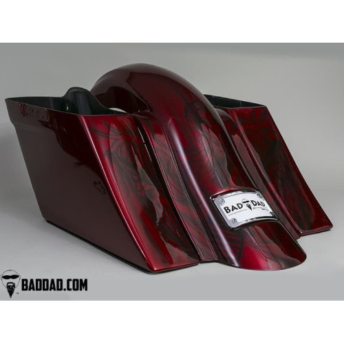 PartzBiz HD: 4422955-Bad Dad Raw Competition Series บังโคลนหลัง Harley FL Touring 14-Up 81080 ระบบเชื้อเพลิงเต็ม ตัวกรองอากาศเสีย ตัวกรอง จูนเนอร์ ประสิทธิภาพดีที่สุดสำหรับ