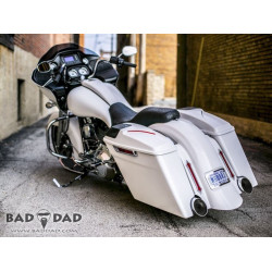 PartzBiz HD BAD-80858-2 - Bad Dad Raw Fiberglass Bagger Rear Fender w/ Recess Harley FL Touring 09-13 80804-2 full fuel system exhaust air cleaner filter tuner performance best for