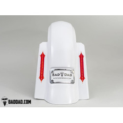 PartzBiz HD BAD-81088 - Bad Dad Raw Summit Fender with 10" Flush Mounts Harley FL Touring 14-Up 81088 full fuel system exhaust air cleaner filter tuner performance best for