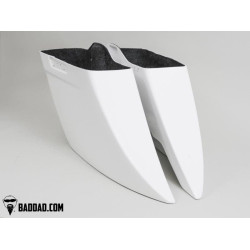 PartzBiz HD BAD-81289 - Bad Dad Street Series Stretched Saddlebags Smooth Harley Touring FLH/T 09-22
