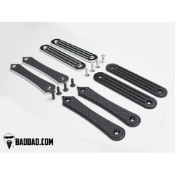 PartzBiz HD BAD-81102 - Bad Dad Turn Signal Eliminators Plates Harley FLH/T Touring 97-19 81102 american suspension hhi hawg halters custom bagger Street Glides; Electra Glides and Ultras road king tri