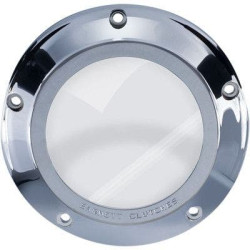 PartzBiz HD DS11070438 - Barnett 343-30-43006 Chrome Scorpion Clear Derby Cover Harley Big Twin 99-06 1107-0438 11070438 road street electra glide king ultra bagger dresser transmission clutch best for buy