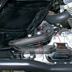 PartzBiz HD DS16210245 - Baron Short Passenger Rear Floorboard Comfort Kit for Harley Touring 93-09 - BA-7090-06 PartzBiz HD DS16210245 - Baron Short Passenger Rear Floorboard Comfort Kit for Harley Touring 93-09 - BA-7090-06