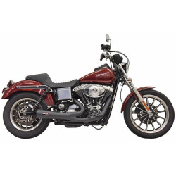 PartzBiz HD DS18002517 - Bassani 1D5B Ripper 2n1 Exhaust System Black Harley Dyna FXDL 91-05
