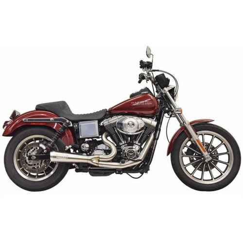 PartzBiz HD: 4422729-Bassani 1D5SS Ripper 2n1 Exhaust System Stainless Steel Harley Dyna FXDL 91-05