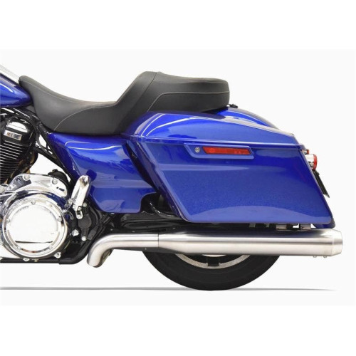 PartzBiz HD: 4422745-Bassani 1F66SS Stainless True Dual Full Exhaust System 17-Up Harley Touring M8