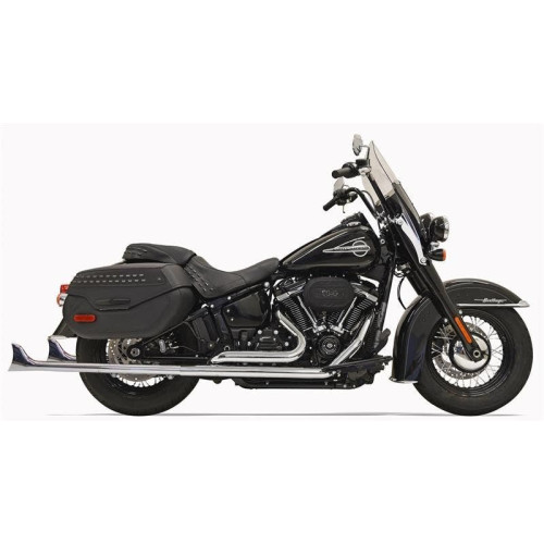 PartzBiz HD: 4422716-Bassani 1S76E-33 33" Chrome Dual Fishtails Exhaust Harley 18-19 Heritage Deluxe No Baffle PartzBiz HD: 4422716-Bassani 1S76E-33 33" Chrome Dual Fishtails Exhaust Harley 18-19 Heritage Deluxe No Baffle