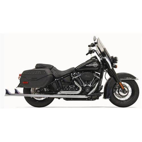 PartzBiz HD: 4422717-Bassani 1S76E-36 36" Chrome Dual Fishtails Exhaust Harley 18-19 Heritage Deluxe No Baffle PartzBiz HD: 4422717-Bassani 1S76E-36 36" Chrome Dual Fishtails Exhaust Harley 18-19 Heritage Deluxe No Baffle