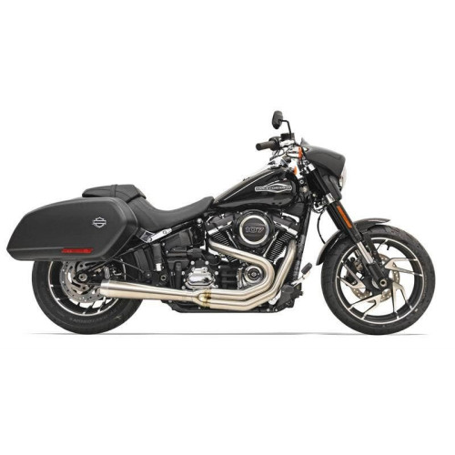 PartzBiz HD: 4422721-Bassani 1S81SS Stainless Steel Road Rage 2 Into 1 Exhaust Harley 18 FLSB Softail | 1S81SS