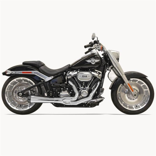 PartzBiz HD: 4422688-Bassani 1S94R Chrome Road Rage 2 Into 1 Exhaust 18-19 Harley Softail Breakout | 1S94R