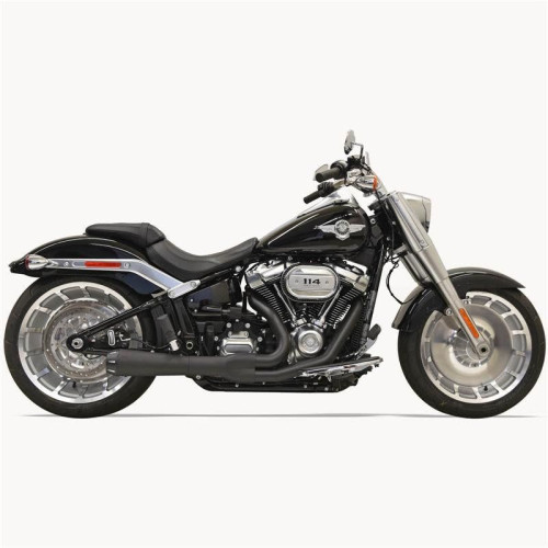 PartzBiz HD: 4422689-Bassani 1S94RB Black Road Rage 2 Into 1 Exhaust 18-19 Harley Softail Breakout | 1S94RB
