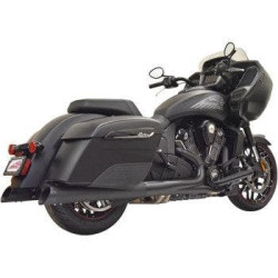 PartzBiz HD DS18113973 - Bassani 8C17SB Performance 4" Slip-On Mufflers Black Indian Touring 14-20