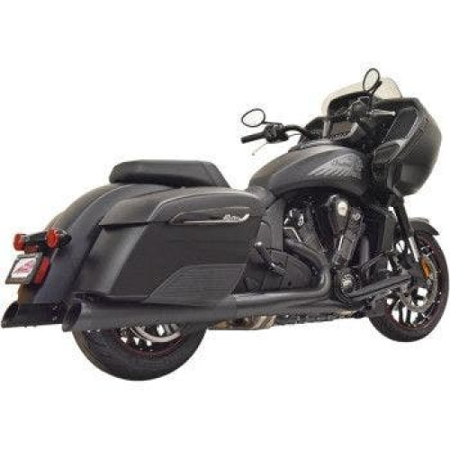 PartzBiz HD: 4422668-Bassani 8C17SB Performance 4" Slip-On Mufflers Black Indian Touring 14-20
