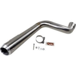 PartzBiz HD DS18113801 - Bassani 8F227SS 4" Slip-On Megaphone w/o Cat High Mount Stainless Indian FTR 19-20