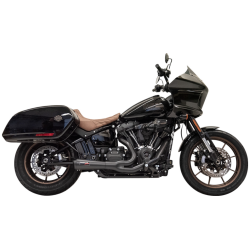 PartzBiz HD DS18002558 - Bassani Black Ripper Short Road Rage 2-1 Exhaust for Harley Softail M8 FLSB FXLRST | 1S74B