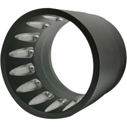 PartzBiz HD DS18600938 - Bassani Chrome Fluted DNT Deep N Throaty 4" Replacement Tip | BEDNT5-2