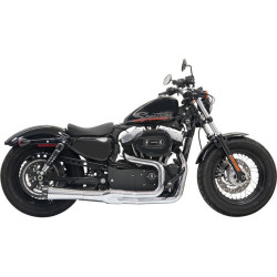 PartzBiz HD DS18001556 - Bassani Chrome Road Rage II Mega Power 2 into 1 Exhaust Harley Sportster 04-13 | 1X22R