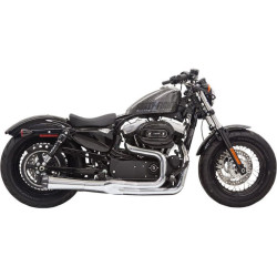 PartzBiz HD DS18001636 - Bassani Chrome Road Rage II Mega Power 2 into 1 Exhaust Harley Sportster 14-17 | 1X32R