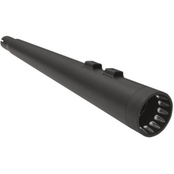 PartzBiz HD DS18010773 - Bassani DNT Deep N Throaty Black W/ Black Tips 4" Slip On Mufflers Harley 95up - 1F57DNT5B