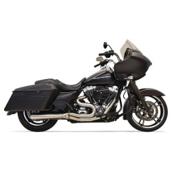PartzBiz HD DS18002192 - Bassani Exhaust Stainless Road Rage III 2 into 1 Short Muffler Harley 95-06 FLH | 1F32SS