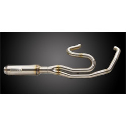 PartzBiz HD DS18002539 - Bassani Mid Length 2-1 Super Bike Exhaust System Harley Bagger 17-Up