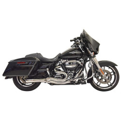 PartzBiz HD DS18002506 - Bassani Road Rage III 2-1 Mid 4" Exhaust System Chrome Harley M8 Bagger 17-Up