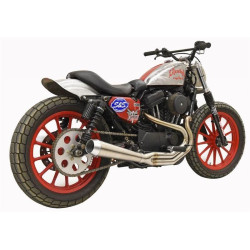 PartzBiz HD DS18002413 - Bassani Road Rage III 2 into 1 Megaphone Exhaust System Sportster XL 04-Up mid controls best for 1800-2413 18002413 1200