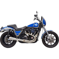 PartzBiz HD DS18002069 - Bassani Road Rage III 2 Into 1 Stepped Performance Exhaust Harley FXR 84-up | 1FXRSS