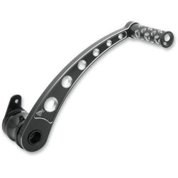 PartzBiz HD DS16100075 - Battisinis 07-553 แป้นเบรกหลังสีดำ 08-13 Harley FLHT Touring 1610-0075 16100075