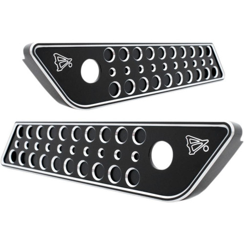 PartzBiz HD: 4422540-Battitinis Black Signature Series Saddlebag Hinge Latch Covers for Harley 14-16 | 03-529