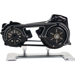 PartzBiz HD DS11200434 - Belt Drives LTD สีดำ 2 ” Open Belt Drive M18S-B Harley M8 Softail 18-Up