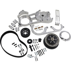 PartzBiz HD DS11200421 - Belt Drives LTD EVO-220-P ชุดขับเคลื่อนสายพานเปิด 2” ขัดเงา Harley Touring 90-06 การเปลี่ยนการอัพเกรดระบบส่งกำลังสมรรถนะใหม่ที่ดีที่สุด