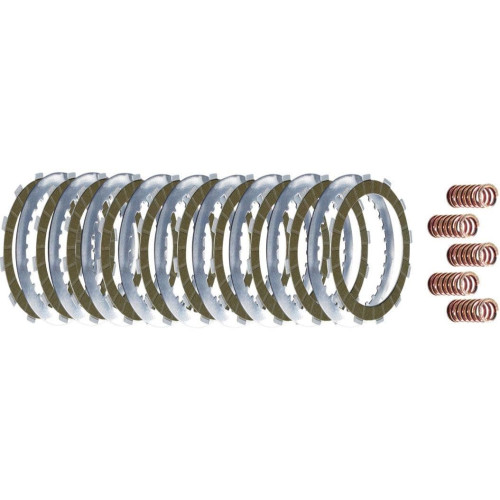 PartzBiz HD: 4422488-Belt Drives LTD ชุดคลัทช์จานเสริมประสิทธิภาพสูง 9 ชิ้น Harley V-Rod 02-08