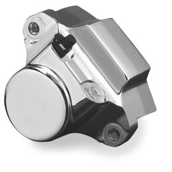 PartzBiz HD TR601732 - Biker's Choice Chrome Rear Brake Caliper & Bracket for '02-'07 Harley FLT | 