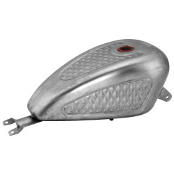 PartzBiz HD TR483128 - Biker's Choice Diamond Style 3.3 Gal ถังน้ำมันเชื้อเพลิง 04-06 Harley Sportster XL Sporty 483128 63584D